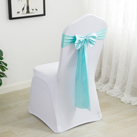 Nœuds décoratifs élastiques simples pour chaises, nœuds papillon pour mariages, hôtels, événements, décorations de dossier de chaise, nœuds floraux pour chaises