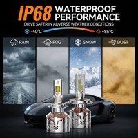 Kit de conversion de phares LED Xenplus Retrofit Upgrade F160 haute puissance 320W 30000LM 6000K H4 H7 H11 9005 Plug and Play pour voiture