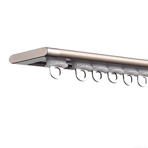 Hiện đại <span class=keywords><strong>90</strong></span> độ nối bền nhôm hợp kim thanh rèm đường ray thiết kế cửa sổ cho khách sạn vật liệu kim loại - Product Image 2