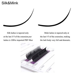 B/C/CC/D/DD/L +/M Curl Cashmere Lash Tray C D Curl Volume Custom Cashmere Mink Matte Dark Black - Product Image 5
