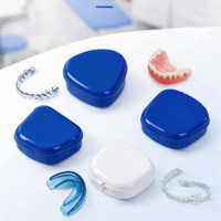 Boîte de rangement orthodontique premium mince pour gouttières transparentes et protège-dents, sans BPA