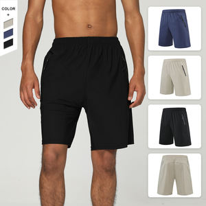 Stokta toptan nefes çabuk kuruyan Fitness şortu elastik bel gevşek Hem basketbol eğitim şort - Product Image 5