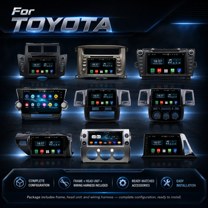ระบบ <span class=keywords><strong>Android</strong></span> <span class=keywords><strong>Auto</strong></span> ไร้สายสำหรับหน้าจอรถยนต์โตโยต้า พร้อมเครื่องเล่น <span class=keywords><strong>Android</strong></span> ในตัว รองรับ CarPlay วิทยุ บลูทูธ ระบบนำทาง และจอภาพ - Product Image 2