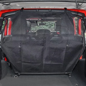 Jeep Rear Seat Divider Net, Lưới Hàng Hóa Net Chó Xe Rào Cản Cho 2007-2020 Jeep Wrangler JK JL Đấu Sĩ JT 2DR 4DR (Đen) - Product Image 2