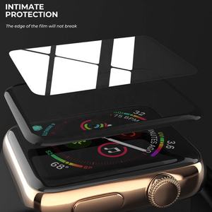 Eraysun 3D bordo curvo vetro temperato per Apple Watch <span class=keywords><strong>Film</strong></span> protettore della pellicola per orologio pellicola di protezione dello schermo pellicola per IWatch 4/5/6/SE - Product Image 2