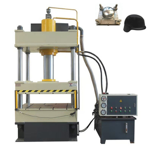 เครื่องกดไฮดรอลิกสี่คอลัมน์300ตันสำหรับการผลิตหมวกกันน็อค Aramid และชุดเกราะพร้อมส่วนประกอบปั๊มและแบริ่ง - Product Image 1