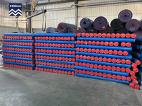 Bâche en polypropylène (PP) de qualité supérieure, bleue et orange, imperméable et résistante aux UV, en tissu plastique tissé pour couverture de camion et usage extérieur