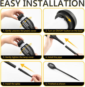 Solar Flame 1/2/6/8 Packs Vlammen Flikkerende Fakkel Lampen Buiten Waterdicht Pad Tuin Solar Flame Licht voor Tuinlandschap - Product Image 5