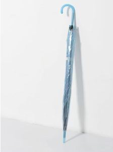 Dual Purpose <b>Automatic</b> Clear Long Handle Transparent Sun & Rain <b>Umbrella</b> With Custom Logo Great Corporate Giveaway - Product Image 2