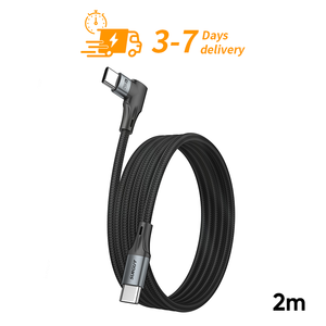 Cable de Carga Rápida USB C de 60W y 2m, Cable de Alimentación de Alta Velocidad para Teléfono Móvil, Banco de Energía para Auto, Cable de Nailon Personalizado, Muestra Gratis - Product Image 1