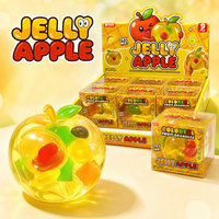 Vaseline Jumbo Squishy Pomme Gelée Pétrolée Assortie aux Fruits Jouet 8x8x8cm à Essayer et à Presser Cadeau 9 Pièces Boîte Couleur PVC