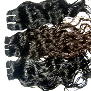 Nuevo Cabello Remy 2026 con Cutícula Completa, Cabello Virgen Indio Sin Procesar, Extensiones de Cabello Natural con Ondas Profundas, Tejido de Cabello con Doble Trama a Máquina - Product Image 1