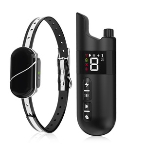 <b>Remote</b> Control Dog Trainer Waterproof Sound <b>Vibration</b> Electric Shock Collar Pet Training Equipment One To One Black And White - Product Image 2