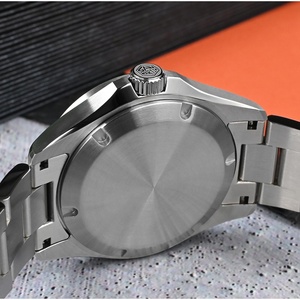 Montre de luxe pour homme San Martin SN0129 39 mm avec cadran en pierre d'aventurine, mouvement automatique mécanique NH34 GMT, saphir, étanche, lumineuse - Product Image 6