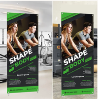 Support de bannière X et kit d'impression personnalisés avec logo, prix de gros direct usine, présentoir promotionnel pour salons professionnels