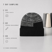 Bonnet en tricot jacquard personnalisé Highfly avec doublure en polaire Sherpa, fabrication OEM ODM, vente en gros, chapeau d'hiver, marque privée, faible MOQ, unisexe adulte