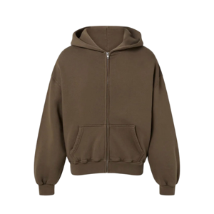 Nouveauté - Sweat à capuche classique surdimensionné à motif de lettres, fermeture éclair intégrale, matière écologique, confortable, fermeture éclair - Product Image 3