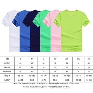 Venta al <span class=keywords><strong>por</strong></span> <span class=keywords><strong>mayor</strong></span> 100% poliéster hombres camiseta logotipo personalizado sublimación patrón sólido 200 gramos tejido <span class=keywords><strong>de</strong></span> punto barato liso camiseta en blanco - Product Image 3