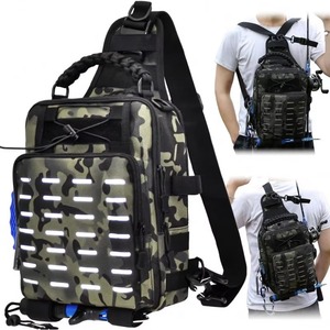 Muestra gratuita: Mochila de pesca con 4 cajas de aparejos 3600, soporte para cañas de pescar, bolsa de pesca grande para exteriores con compartimentos desmontables - Product Image 1