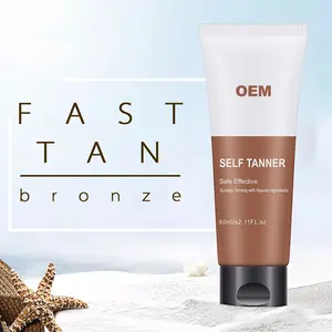 Oem Odm Tanning Levert Custom Verpakkingen Skincare Zelfbruinende Crème Bodylotion Groothandel Natuurlijke Self Tan Cream