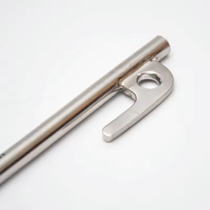 En Stock, Estacas para Tienda de Campaña de Acero Inoxidable 304 de Alta Resistencia, Diámetro 9mm, Herramientas Portátiles Antideformables para Supervivencia, Senderismo y Camping - Product Image 2