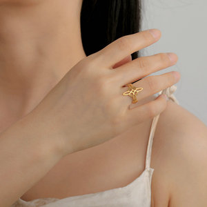Anillo de Nudo de Bruja de Moda, Anillos de Nudo Celta Irlandés de Acero Inoxidable para Mujeres y Hombres, Joyería Vintage Wicca para Parejas, Regalo - Product Image 5