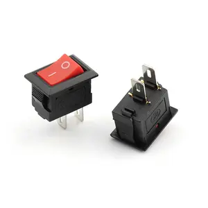 kcd1-101 on off Rocker switches 10*15mm 2pins 2positions 6A 125V red rocker switch