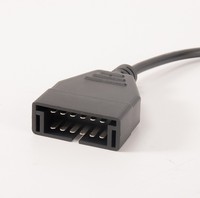 Cable Adaptador para Vehículos GM de 12-16 Pines, Arnés de Cableado Automotriz de Conversión de 12 Pines OBDII a 16 Pines GM, Compatible con 12-24V