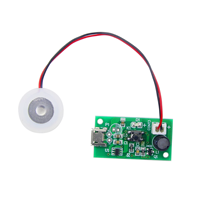 Kit d'atomiseur humidificateur USB mini avec carte de commande 5V et disque transducteur piézo pour réparation DIY, brumisateur de bureau et diffuseur d'arômes pour voiture