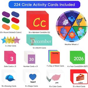 Calendario de Bolsillo para el Centro de Aprendizaje Circle Time, Educativo para Preescolar - Product Image 4