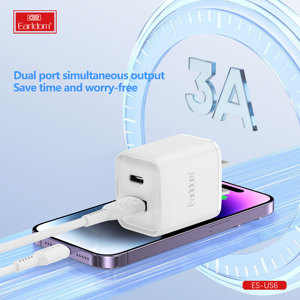 Cargador Universal de Alta Calidad Earldom 3A para Teléfono Móvil, Carga Rápida USB + Tipo C de Doble Puerto para Samsung Huawei - Product Image 2