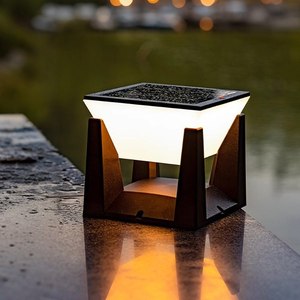 Lampe <span class=keywords><strong>solaire</strong></span> à pilier extérieure étanche IP65 pour cour, porche, clôture et mur, <span class=keywords><strong>lampadaire</strong></span> de pelouse - Product Image 1