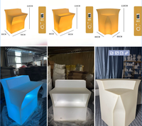 Bancone Bar Portatile Illuminato a LED Moderno per Casa, Palestra, Caffetteria, Ristorante, Discoteca, Feste ed Eventi - Arredamento a Noleggio