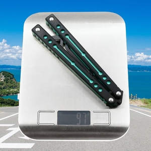 Calamar Nautilus V2 Nautilus mariposa cuchillo sin cortar G10 mango práctica entrenamiento Allenamento cuchillo plegable mariposa cuchillo pelo - Product Image 4