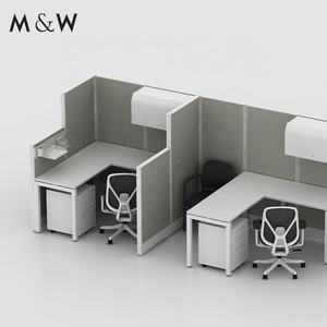 Muebles <span class=keywords><strong>para</strong></span> espacios de trabajo M & W <span class=keywords><strong>Panel</strong></span> de madera <span class=keywords><strong>perforado</strong></span> Estación DE TRABAJO Partición modular Cubículo de oficina - Product Image 3