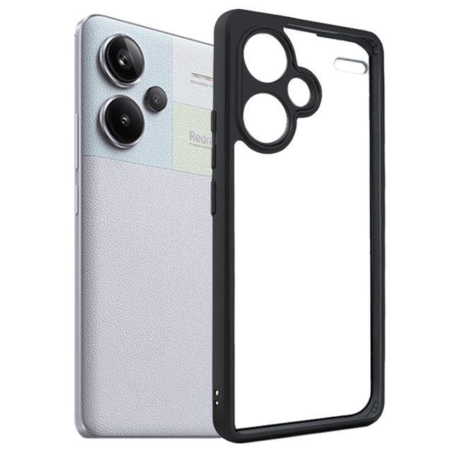 High Quality for Xiaomi Redmi Note 13 Pro+ Frosted TPU + Transparent PC Phone Case