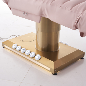 Pink Electric Lifting Massage <b>Table</b> Bed <b>Adjustable</b> Salon Spa Facial Treatment Couch with Headrest PVC Upholstery - Product Image 3