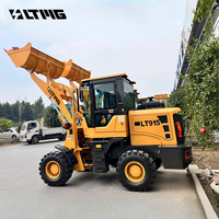LTMG Petite chargeuse sur pneus 800kg 1tonne 1.5 tonne 1.8 tonne 2 tonnes Petit tracteur de jardin avec chargeur frontal
