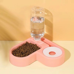 Tự động chống lật Con Mèo con chó thực phẩm Dispenser Splash-proof thiết kế nhựa PET bát với nước bổ sung tính năng tiết kiệm không gian - Product Image 2