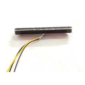 ไฟท้าย LED E-MARK 12V สำหรับรถมอเตอร์ไซค์ไฟกระพริบสีเหลืองไฟเบรคหลังไฟเลี้ยว