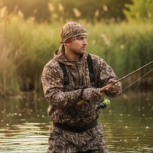 Bonnet de protection <span class=keywords><strong>pour</strong></span> les <span class=keywords><strong>cheveux</strong></span> à motif imprimé réfléchissant, tissé, <span class=keywords><strong>pour</strong></span> hommes et femmes, avec broderie de logo personnalisé, <span class=keywords><strong>pour</strong></span> la pêche et les affaires - Product Image 6