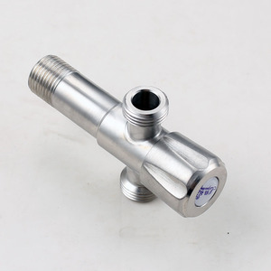Válvula angular de doble salida Crane Crown de acero inoxidable 304 con rosca macho de 16 mm para calentadores de agua - Product Image 1