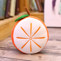 Peluche orange en coton à motif dessin animé, personnalisable, jouet fruit simulé, pour machine à griffes et peluches de mariage, vente en gros