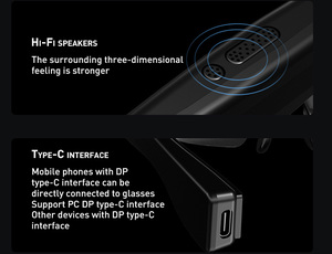 Nuevas <span class=keywords><strong>gafas</strong></span> AR inteligentes ligeras y portátiles <span class=keywords><strong>para</strong></span> PC, consola de juegos <span class=keywords><strong>para</strong></span> teléfono móvil, dispositivo <span class=keywords><strong>PS5</strong></span>, 120nich 3D 4K HD <span class=keywords><strong>VR</strong></span>, <span class=keywords><strong>gafas</strong></span> de vídeo de realidad virtual de 2, 0, 2017 - Product Image 6