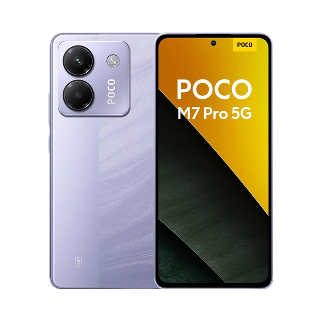 Poco M7 Pro 5G Octa Core Smartphone 8 256GB Purple 50MP Camera 5110mAh Battery 10-19W Quick Charge 120Hz AMOLED English CDMA