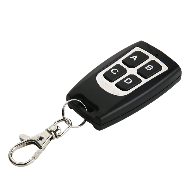 4 Buttons 433MHz Wireless Universal Remote Controller RF Transmitter Key Learning Code 1527 Chip Work Receiver