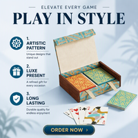 Cartes à jouer personnalisées imprimées recto-verso |   Jeu de cartes de poker standard pour les jeux de société et l'utilisation en casino