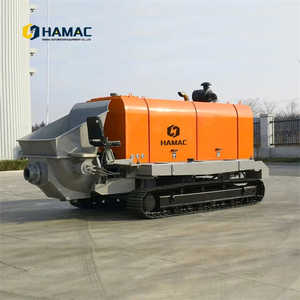 Pompes à béton sur chenilles de type marcheuse, modèles DHBTL60/DHBTL80, capacité 60m/80m, 132/176HP, fabriquées en Chine, à vendre - Product Image 1