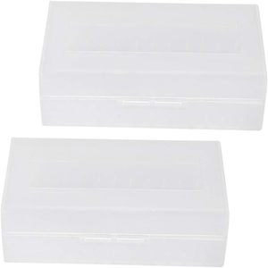 ทิคฟ็อกซ์แพ็คคอนเทนเนอร์ใส 2 ชิ้นสำหรับแบตเตอรี่ 2 20700/21700 อุปกรณ์อิเล็กทรอนิกส์สำหรับผู้บริโภคแบบชาร์จไฟได้กันน้ำและกันฝุ่น - Product Image 1