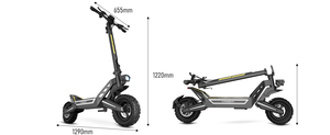 Trottinette en acier à haute teneur en carbone, pneus de 11 pouces, 48 V 18,2 Ah, charge utile de 120 kg, autonomie de 50 km, propulsion arrière, freins à disque, J2MAX Freeboy USA EU Wareh - Product Image 6